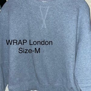 Wrap London Blue Crew Neck Sweater